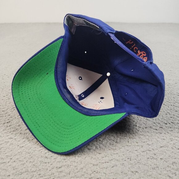 Vintage Chicago Bears Hat Cap Snapback NFL Blue Drew Pearson 90's Football - Picture 6 of 10